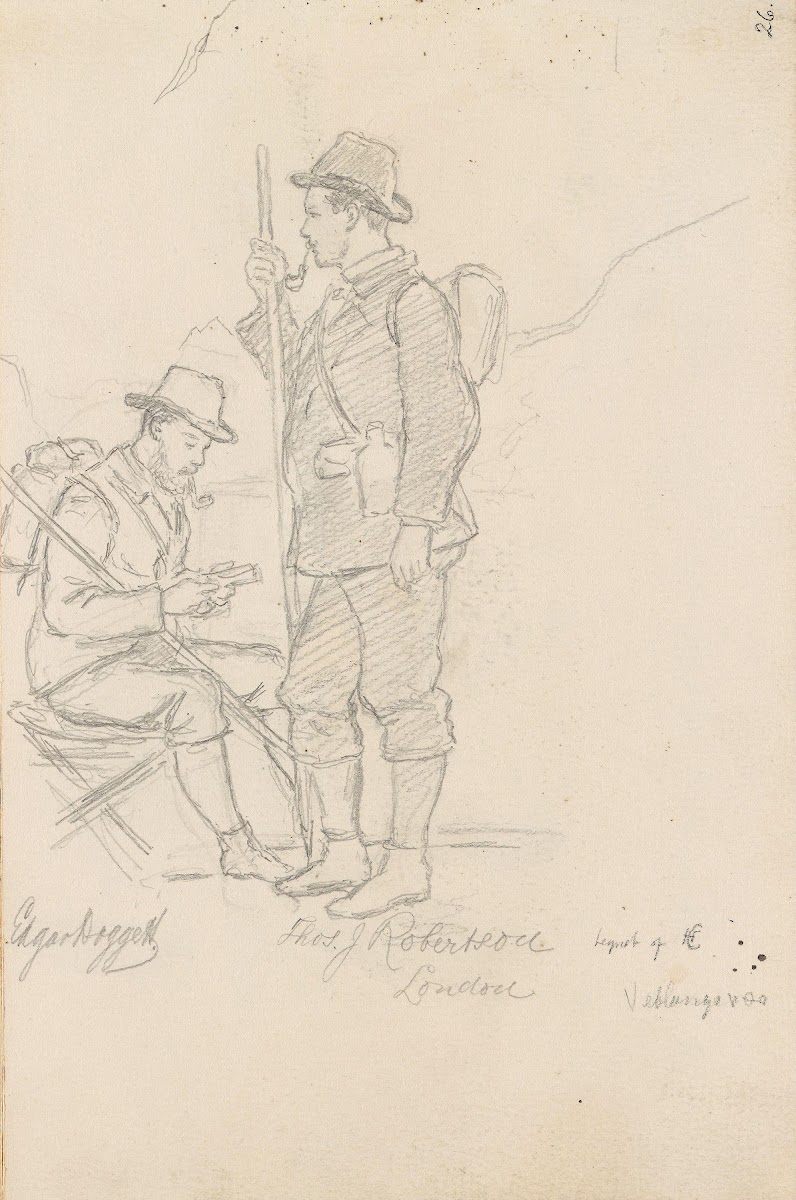 To mannsfigurer Veblungsnes 1873