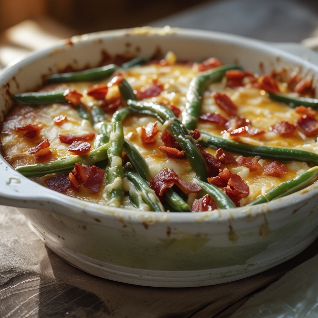 Bacon Loaded Green Bean Casserole – Easy Homemade Comfort Food