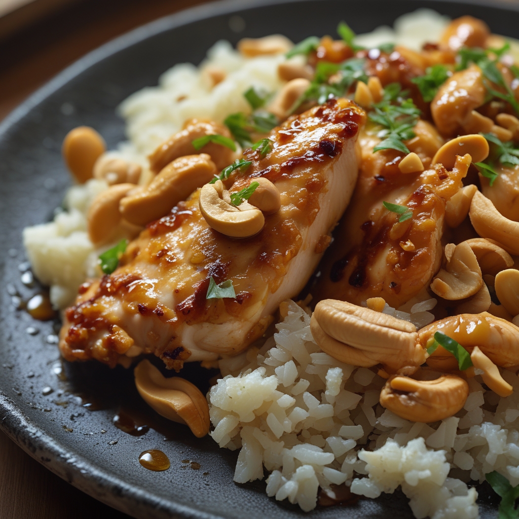 Final Smoky Peanut‑Cashew Chicken & Cauliflower Rice Sheet Pan
