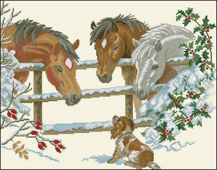 CMP 400046 Horses And Dog