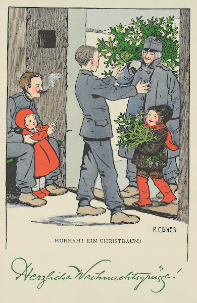 Hurrah Ein Christbaum Herzliche Weihnachtsgrüsse 1914