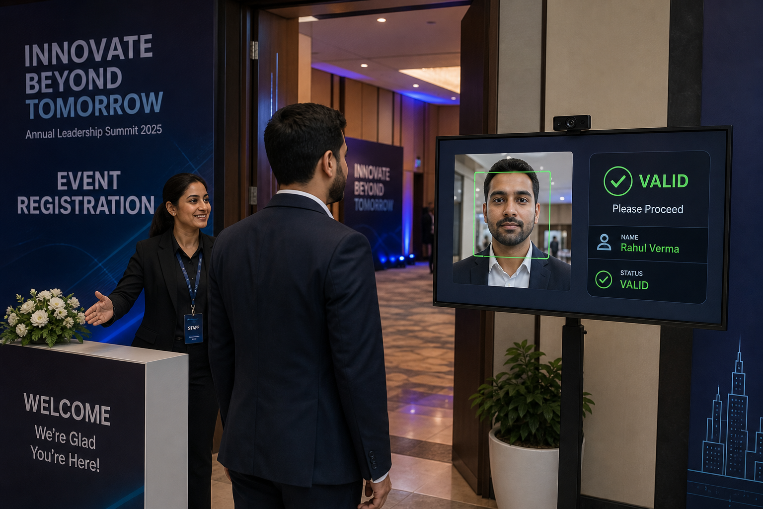 Face Recognition Welcome System — Registration & Welcome kit