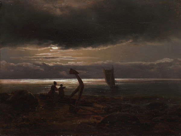 Mother and Child by the Sea 1830