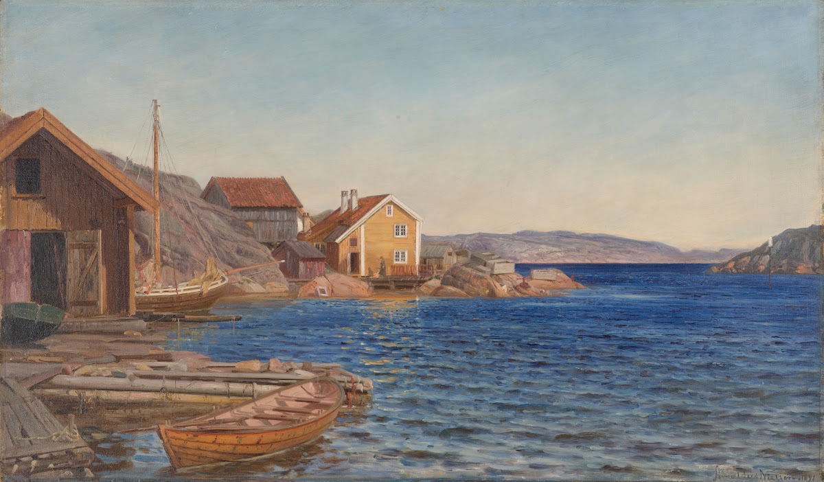 Formiddag i Ny Hellesund 1891