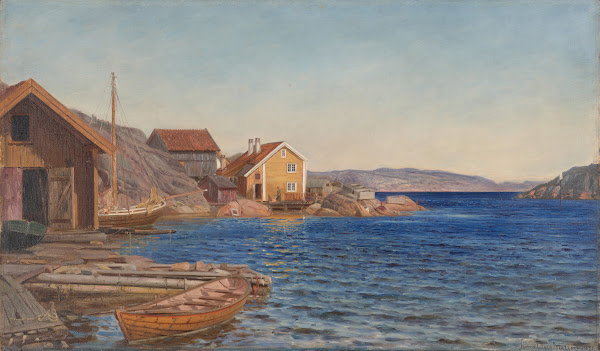 Formiddag i Ny Hellesund 1891