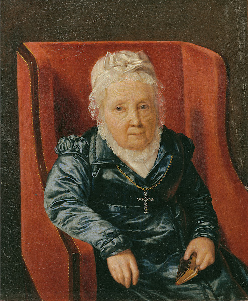 Rosina Wieser im Lehnstuhl 1822