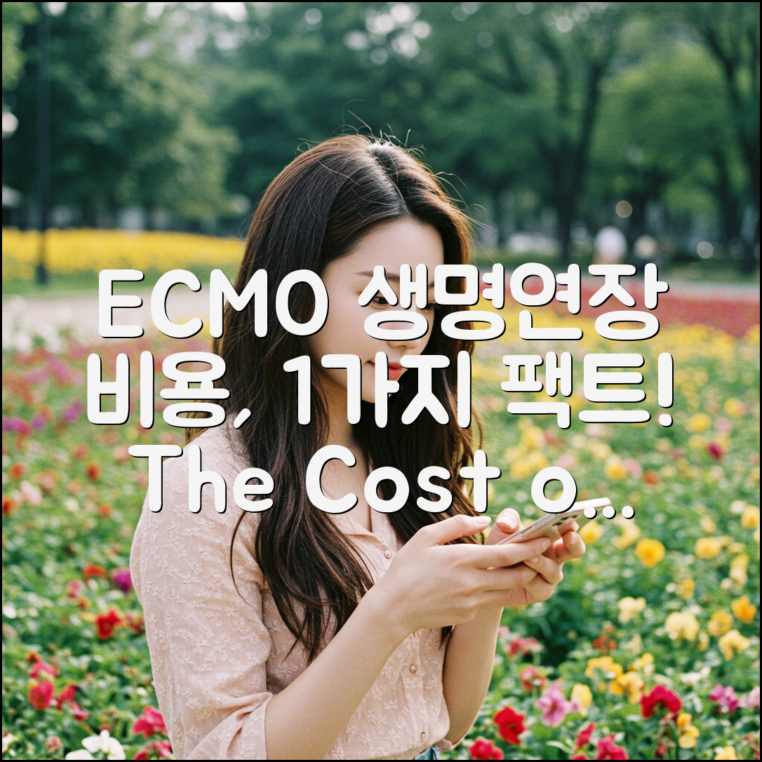 심폐 대신하는 ECMO 치료, 비용 1가지 핵심 공개!
