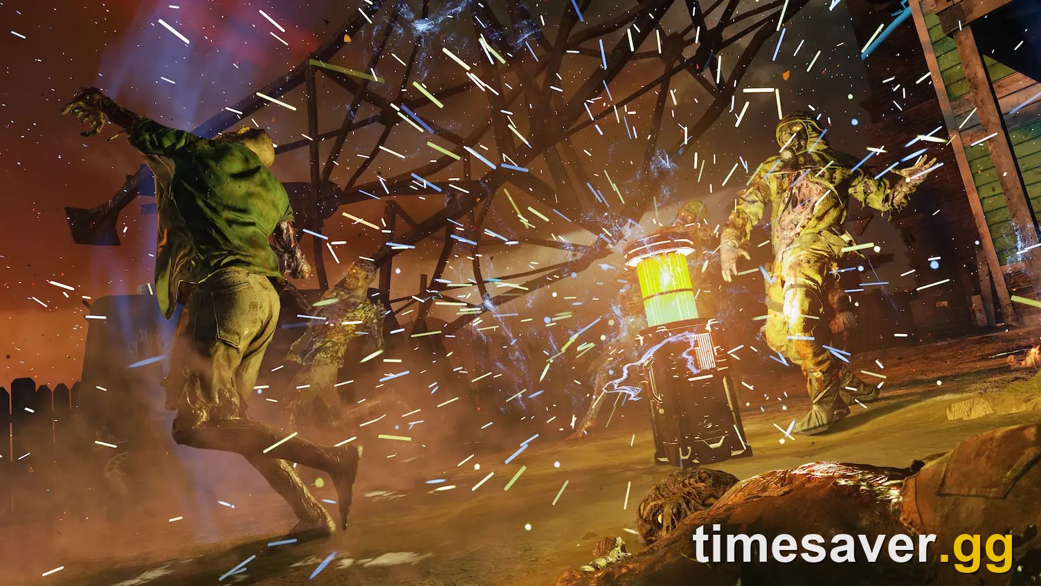 Black Ops 7 Zombies combat — grinding class kills toward the Costume Party Zombies challenges