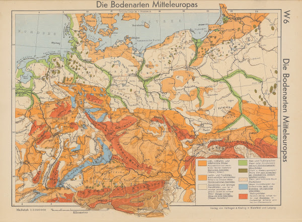 Die Bodenarten Mitteleuropas 1940