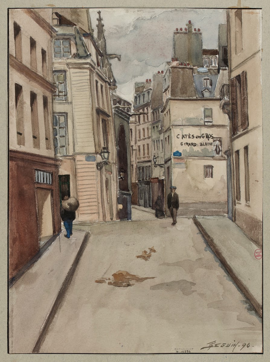 Rue Du CloîTre Saint MéRry De La Rue Du Renard à La Rue Saint Martin 1896