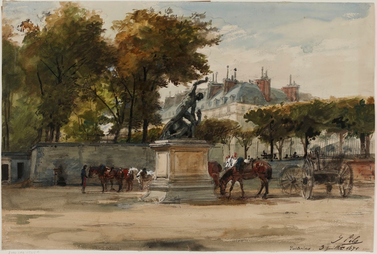 Artilleurs aux Tuileries 9 juillet 1871 1871