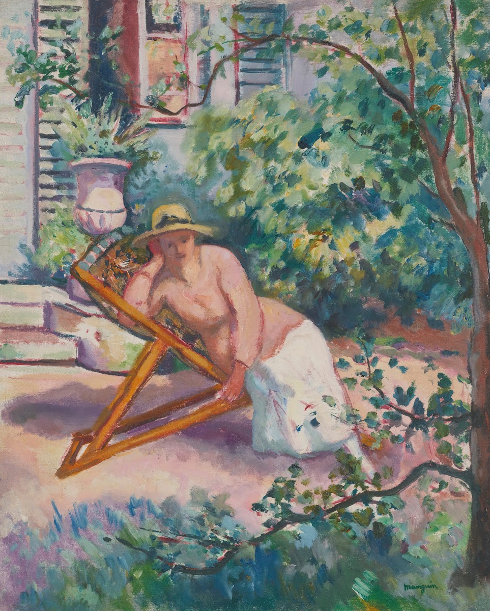 Jeanne Dans Le Jardin De Neuilly 1919