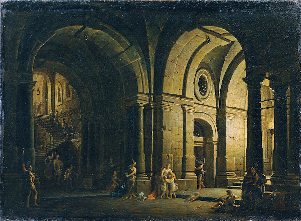 Abschied des Julius Sabinus von seiner Familie im Kerker 1786