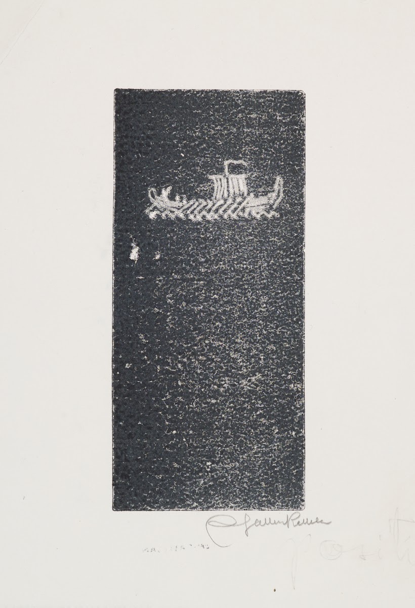 Koru Kalevala The Illustrated Kalevala Poem L vignette with Väinämöinens departu