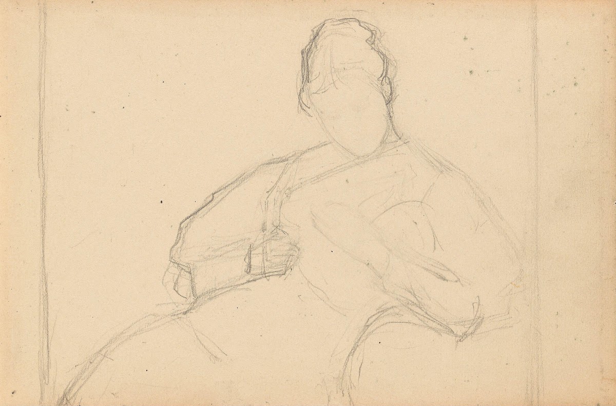 Sitting woman Between 1897 and 1898