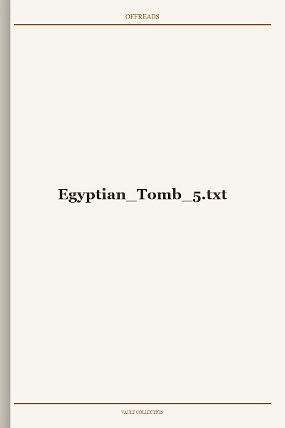 Egyptian Tomb 5