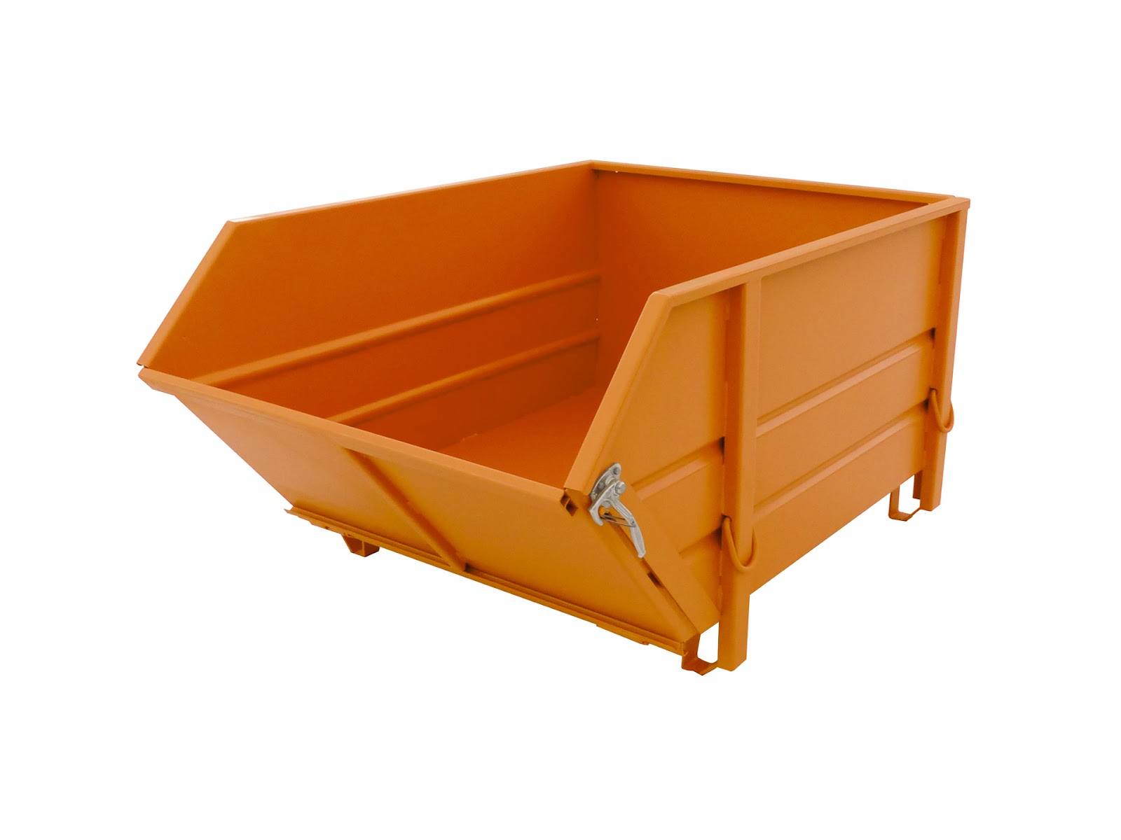 Bouwstofcontainer BBK 100, gelakt, Geeloranje