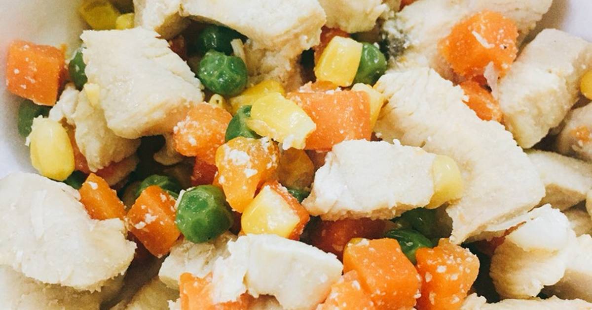 #eatclean - ức gà xào rau củ thập cẩm