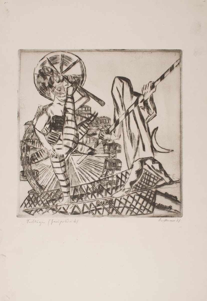 The Tight Rope Walkers plate 8 from the portfolio The Annual Fair 1921