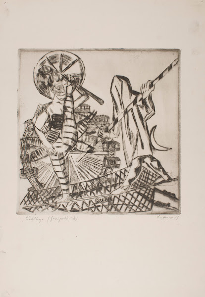 The Tight Rope Walkers plate 8 from the portfolio The Annual Fair 1921