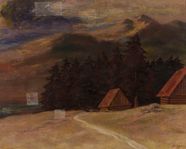Mountainscape at sunset 1926
