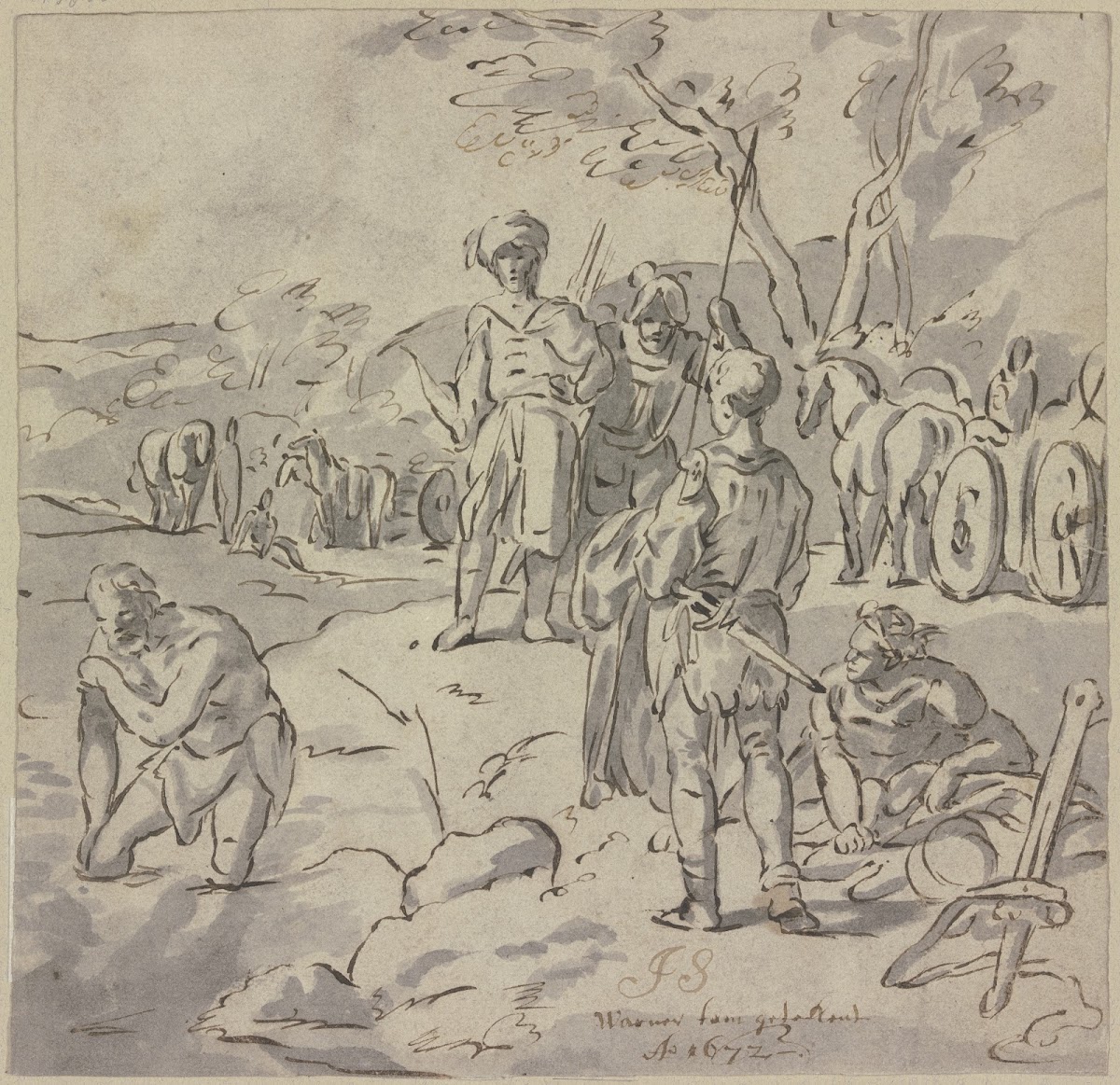 The baptism of the eunuch 1672