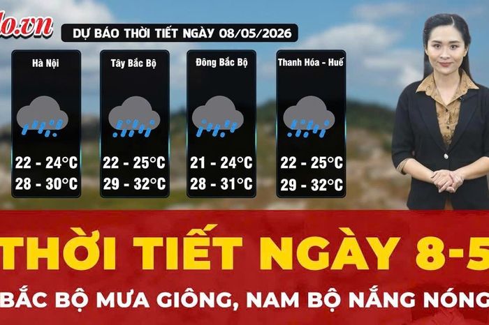 Thời tiết ngày 8-5: Bắc Bộ mưa giông, Nam Bộ nắng nóng - Báo Pháp Luật TP.HCM