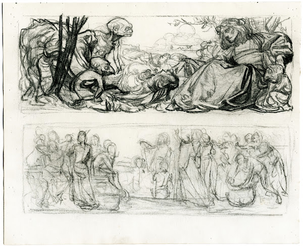 Schetsboekkatern met verschillende compositiestudies