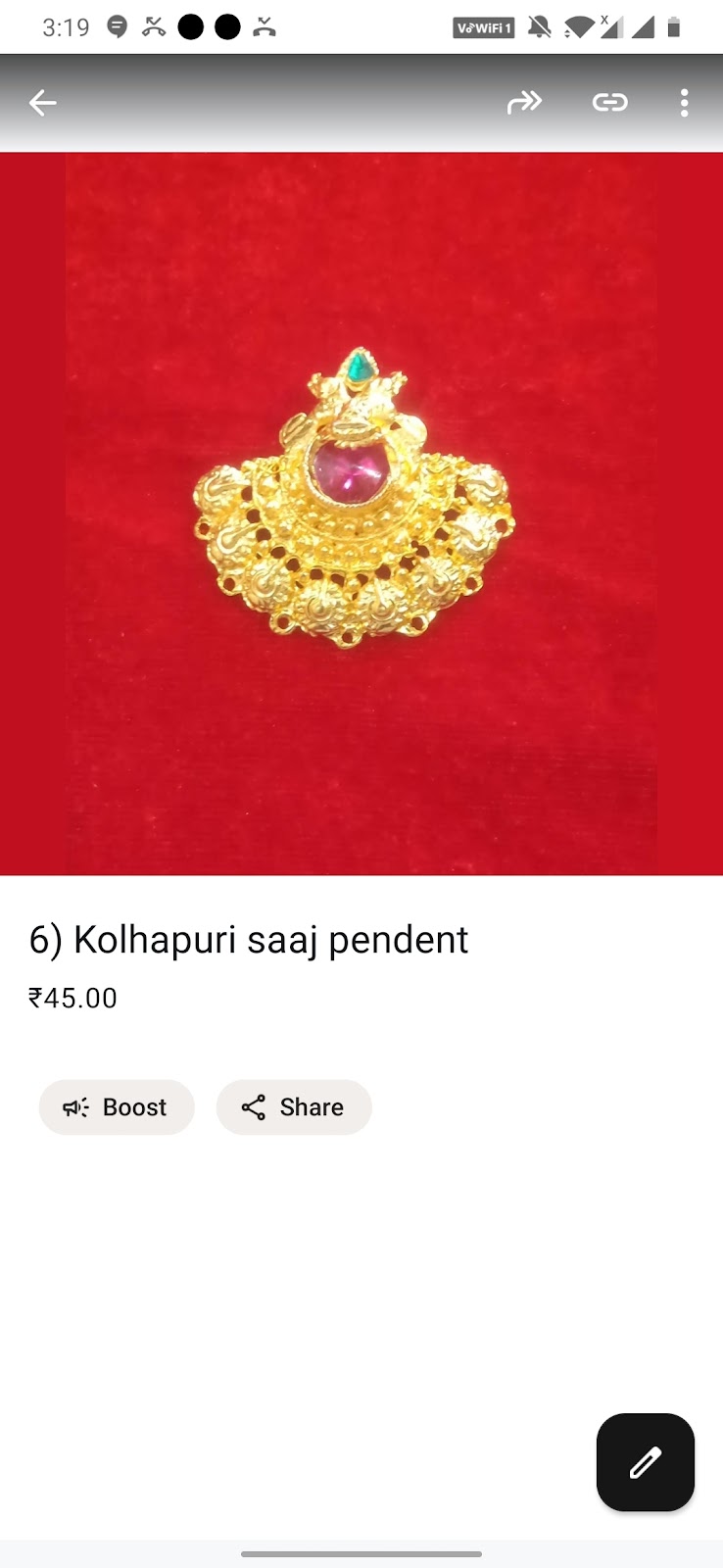 Kolhapuuri Pendent T