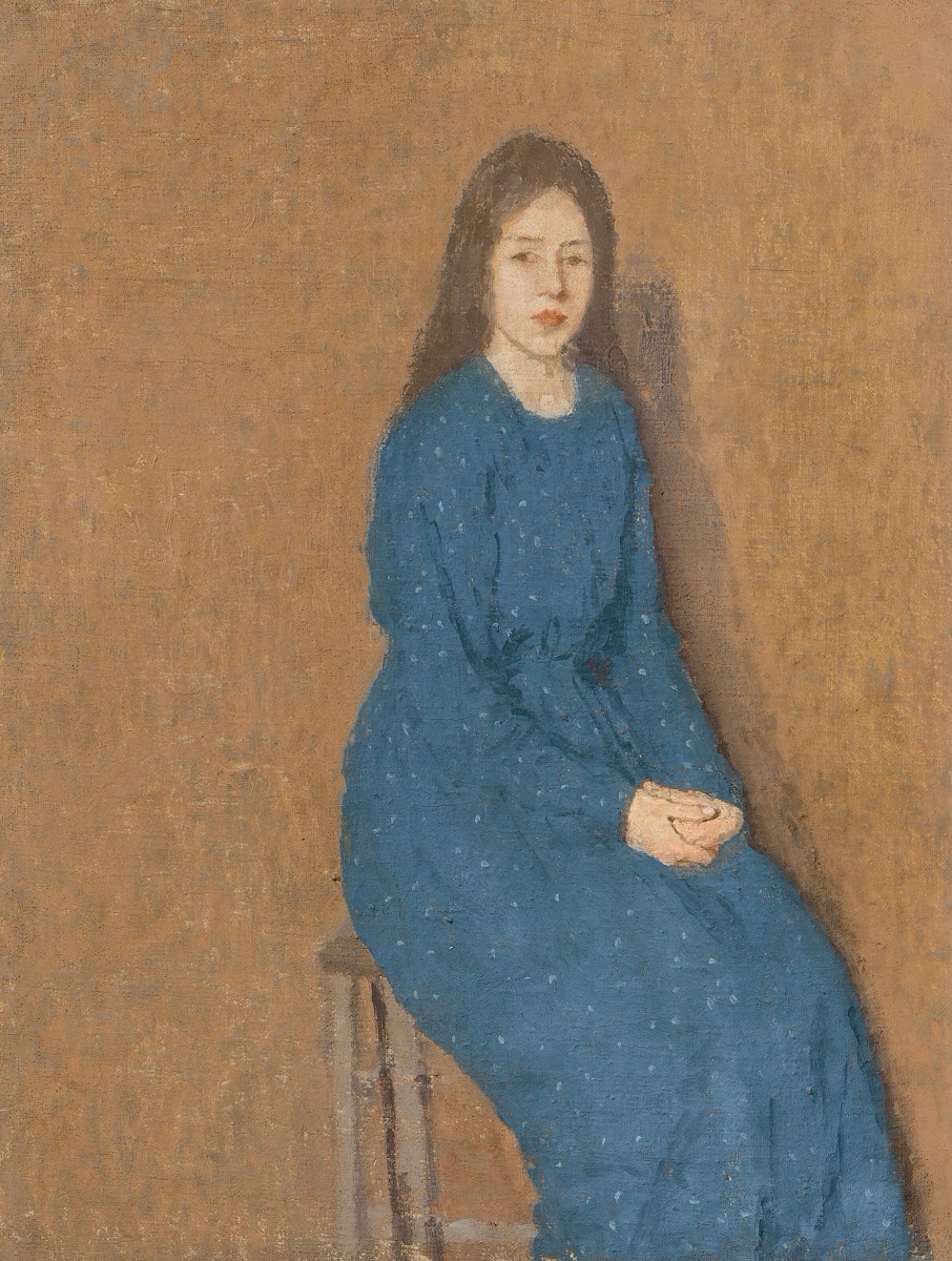 Girl in a Blue Dress circa 1914 15