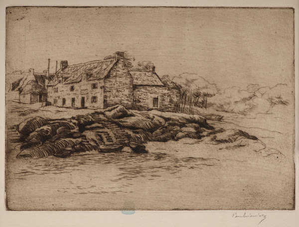 Concarneau  houses on the coast 1908