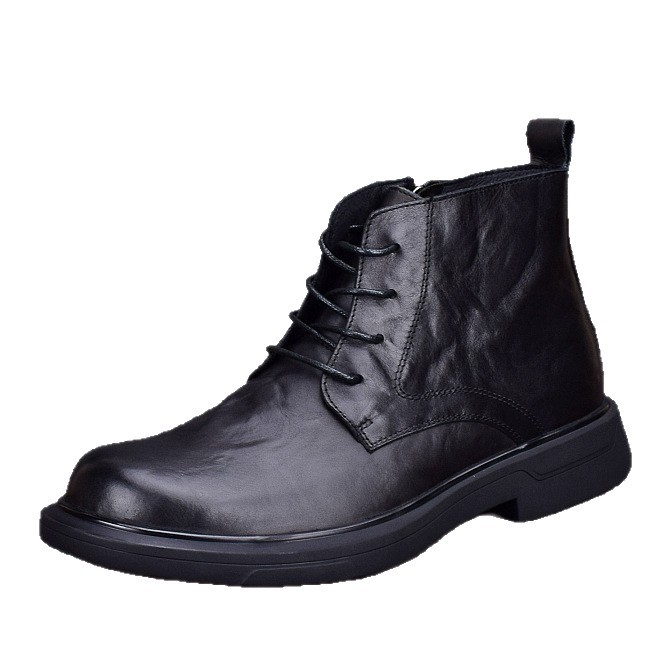 Men's Leather Boots, Lined, Non-Slip