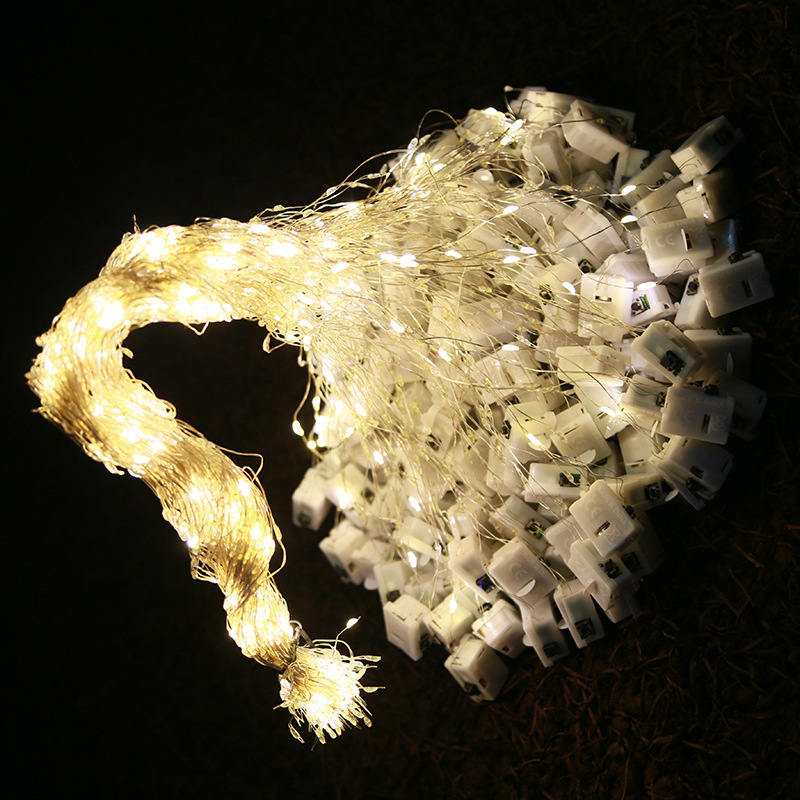 LED Copper Wire String Lights with Battery Box
