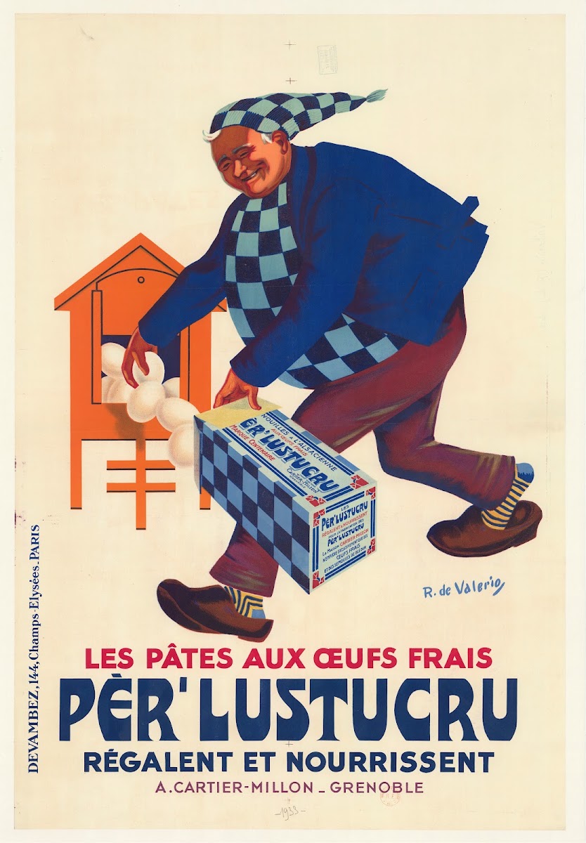 Les Pâtes aux oeufs frais Per Lustucru 1933