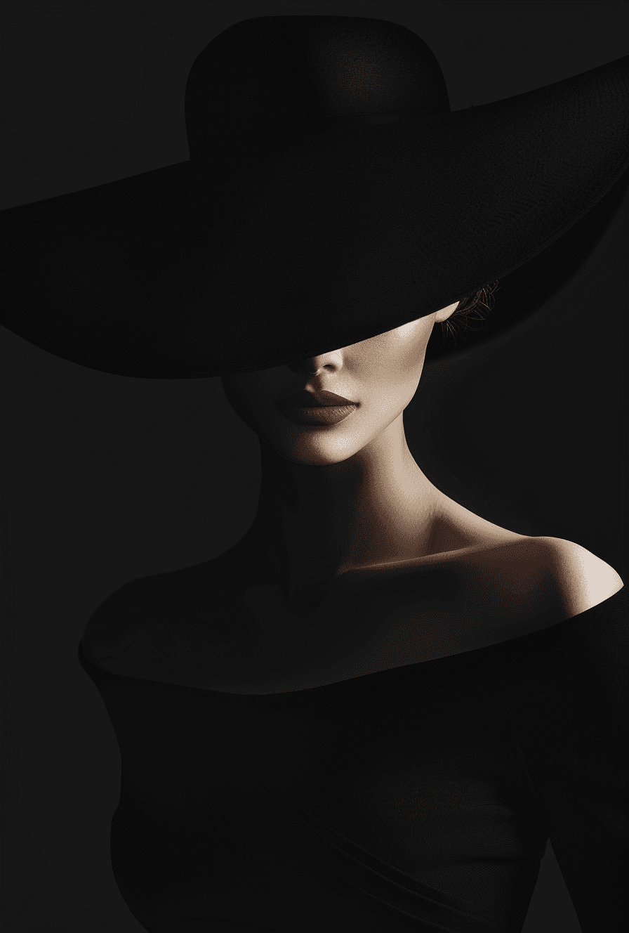 Una mujer vestida de negro