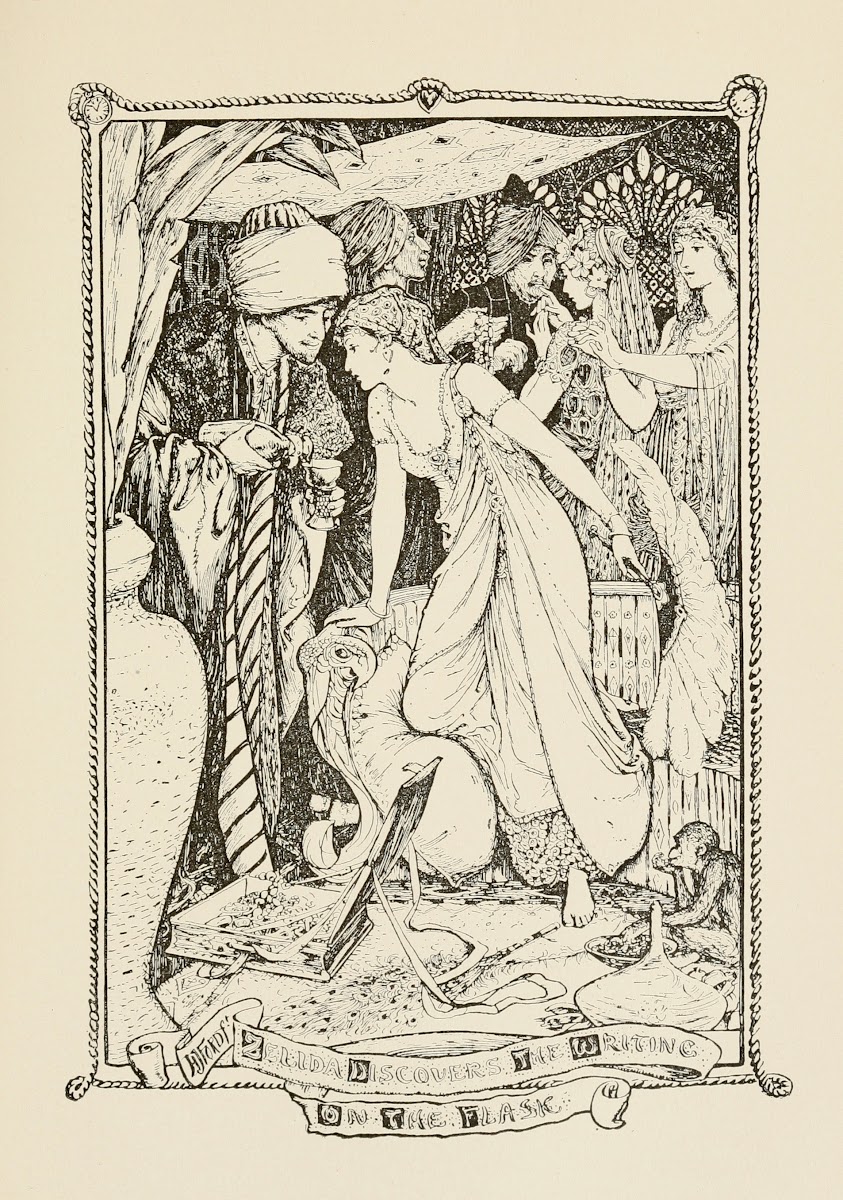 Zelida discovers the Writing on the Flask 1905