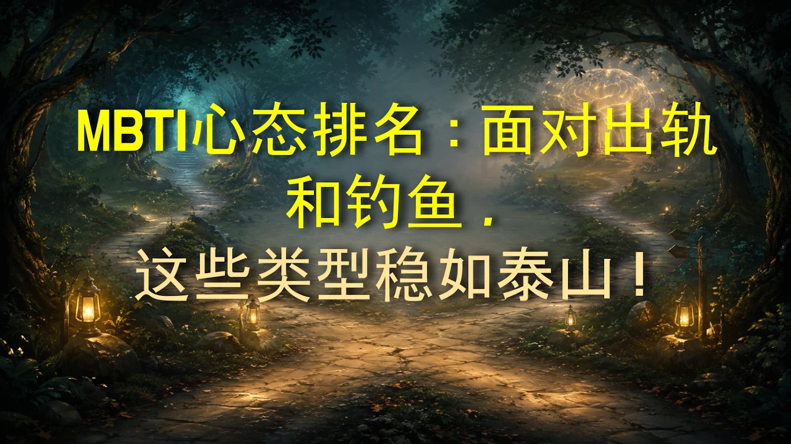 MBTI心态排名：面对出轨和钓鱼，这些类型稳如泰山！