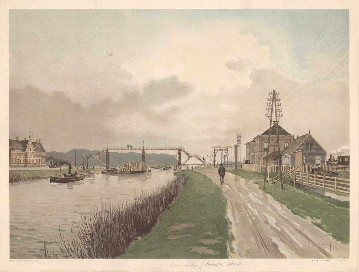 Merwede canal Nieuwersluis 1901
