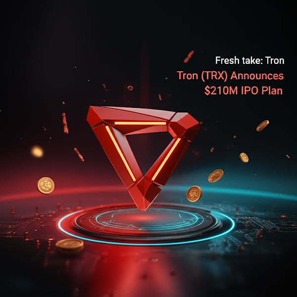 Fresh take: Tron (TRX) Announces $210M IPO Plan