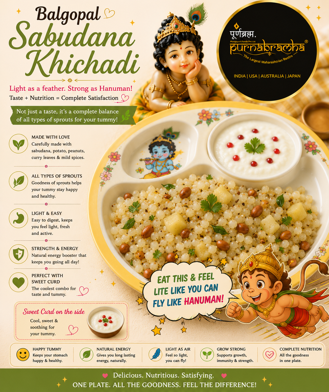 BG Sabudana Khichadi - Maharashtrian dish at Purnabramha