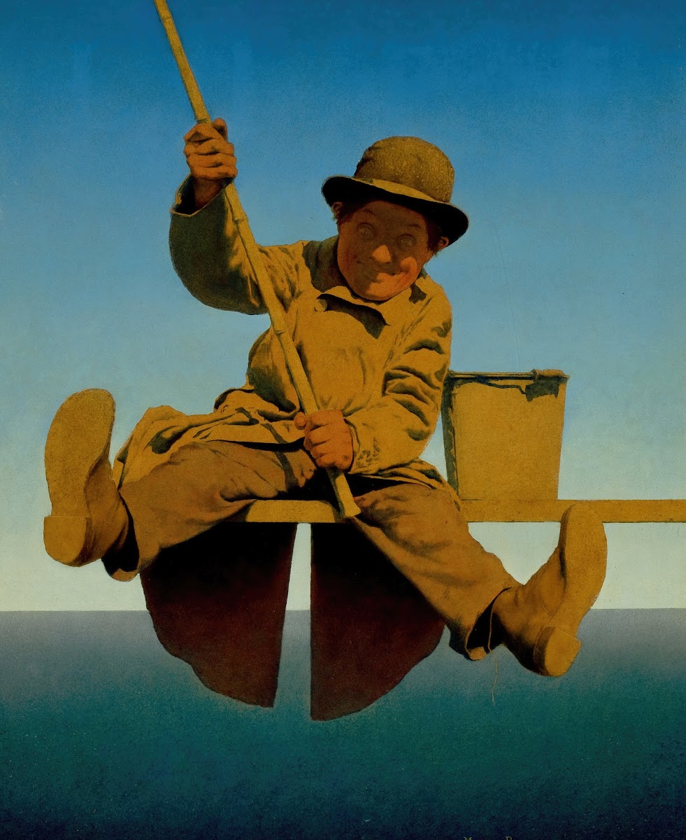 Fisherman on Pier 1921