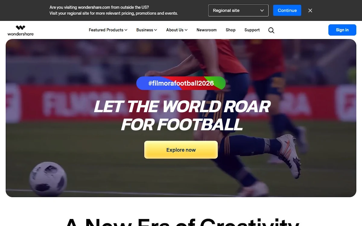 Captura de wondershare.com