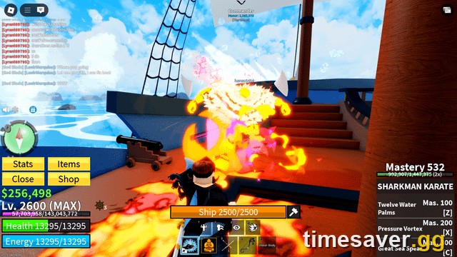 Blox Fruits Dragon fruit transformation in combat aboard a ship — the highest-value permanent fruit