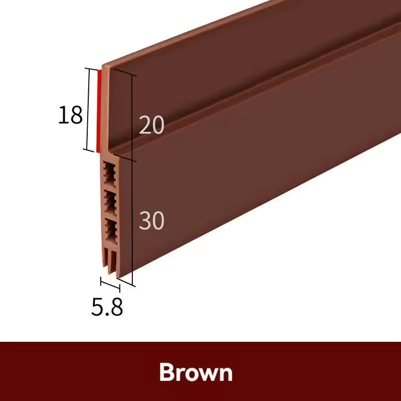 Door bottom seal for room doors