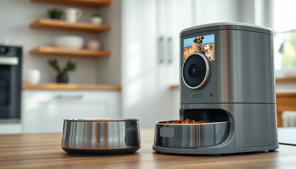 Comederos Automáticos para Mascotas con Cámara WiFi - Ver, Hablar y Alimentar a tu Perro o Gato