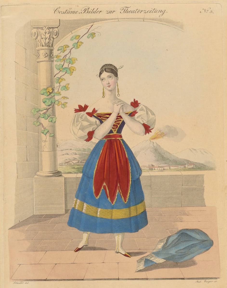 Fanny Elsler als Fenella in der Stummen von Portici 1832