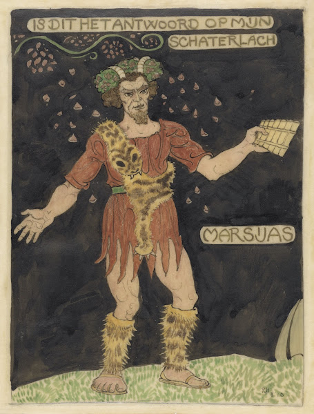 Ontwerp voor kostuum voor Marsyas 1910