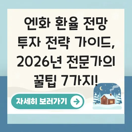 엔화 환율 전망 투자 전략 가이드