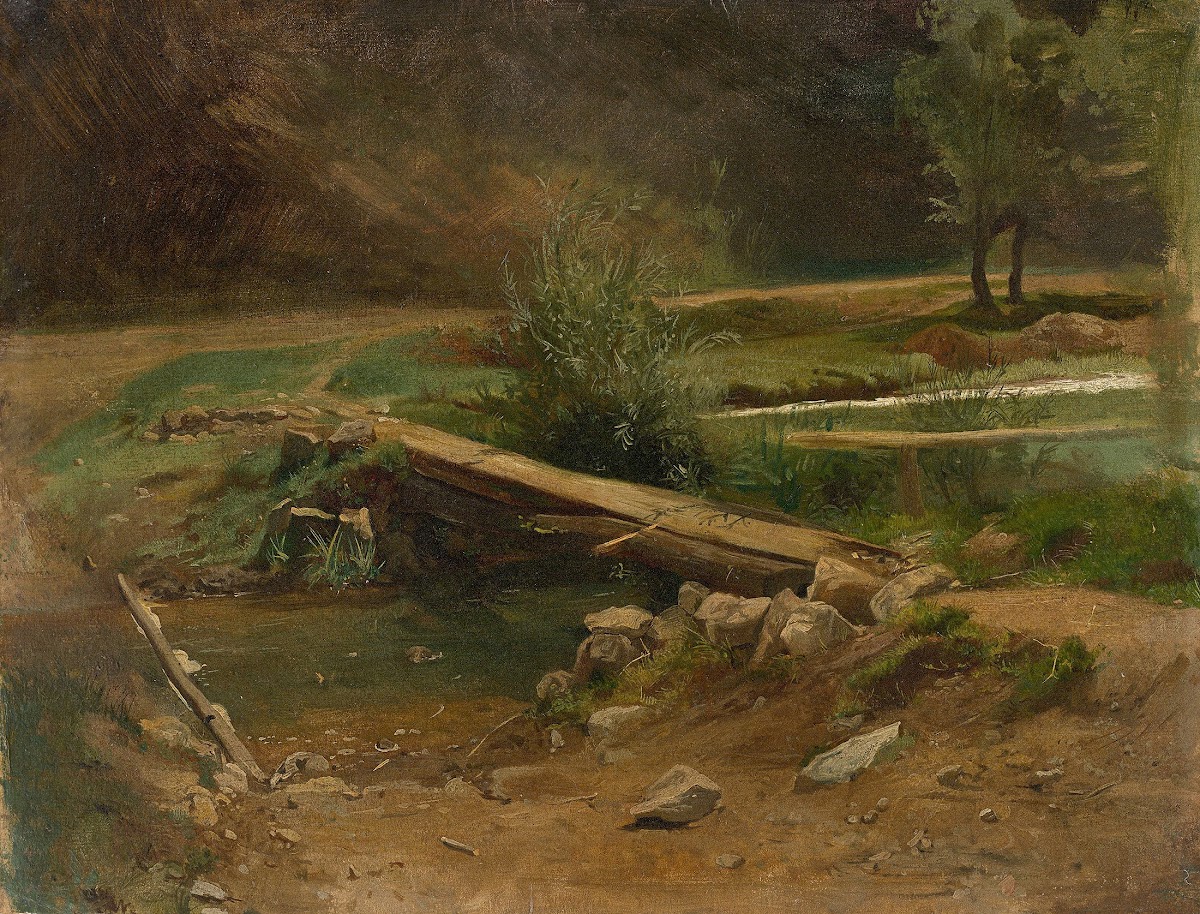 Bridge over a stream