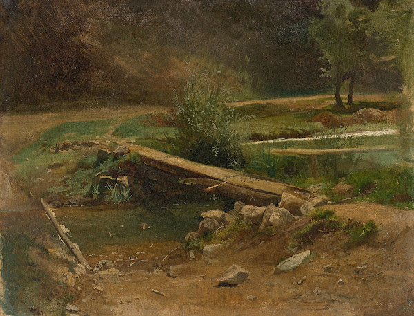 Bridge over a stream